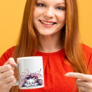 Чаша с принт Сладко сърдито коте